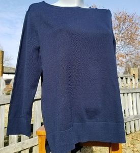 Loft blue long sleeve sweater new